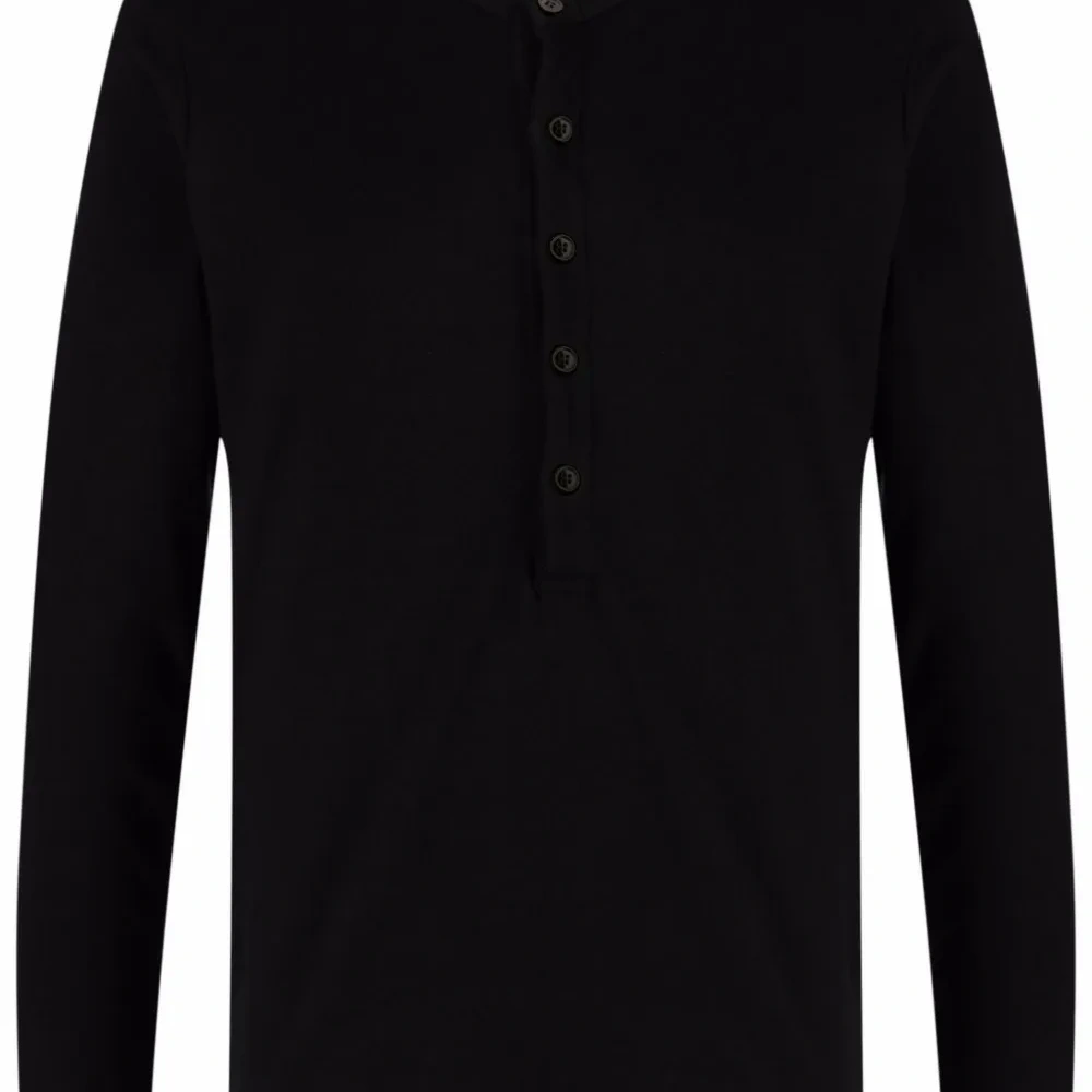 Футболка хенли с круглым вырезом