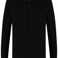 Футболка хенли с круглым вырезом Футболка хенли с круглым вырезом