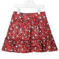 Расклешенная юбка с леопардовым принтом