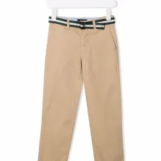 Брюки чинос с поясом