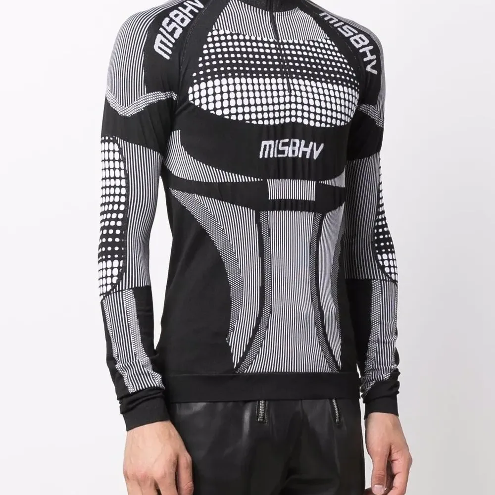 Топ с высоким воротником