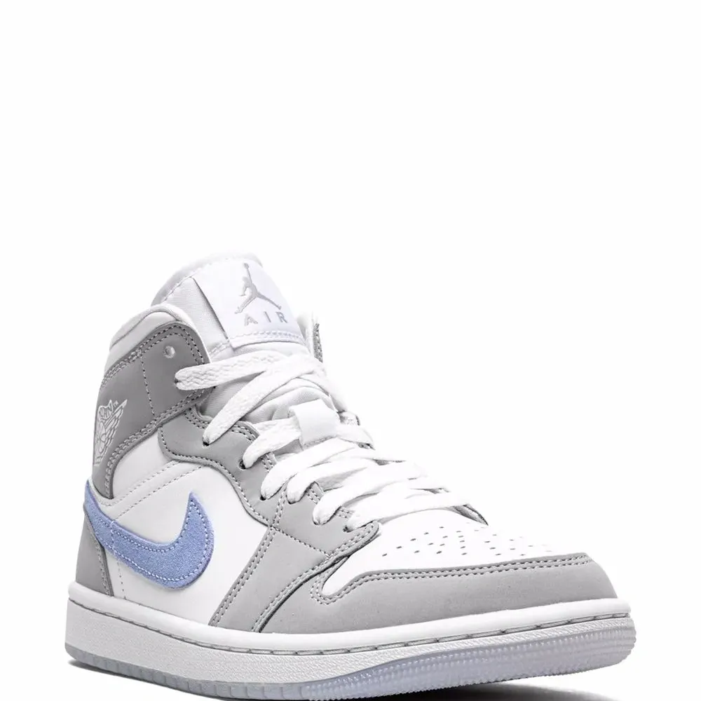 Кроссовки Air Jordan 1 Mid Grey Blue Кроссовки Air Jordan 1 Mid Grey Blue