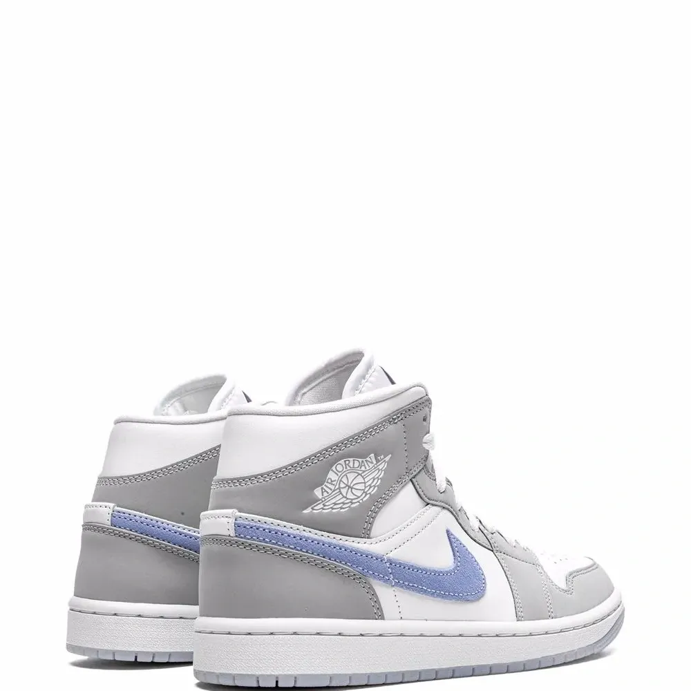 Кроссовки Air Jordan 1 Mid Grey Blue Кроссовки Air Jordan 1 Mid Grey Blue