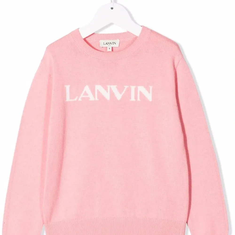 толстовка с круглым вырезом и логотипом