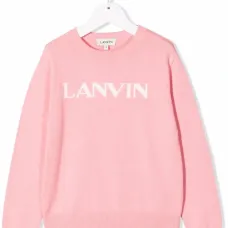 толстовка с круглым вырезом и логотипом