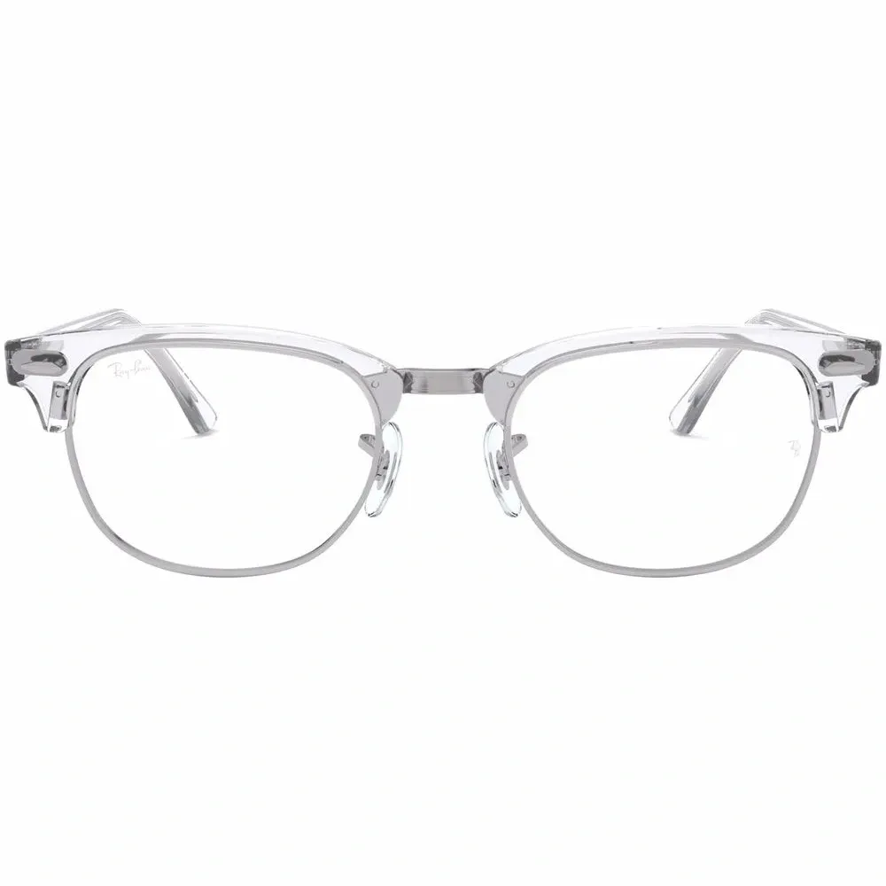 Очки Clubmaster в прозрачной оправе