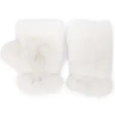 Перчатки-митенки из искусственного меха