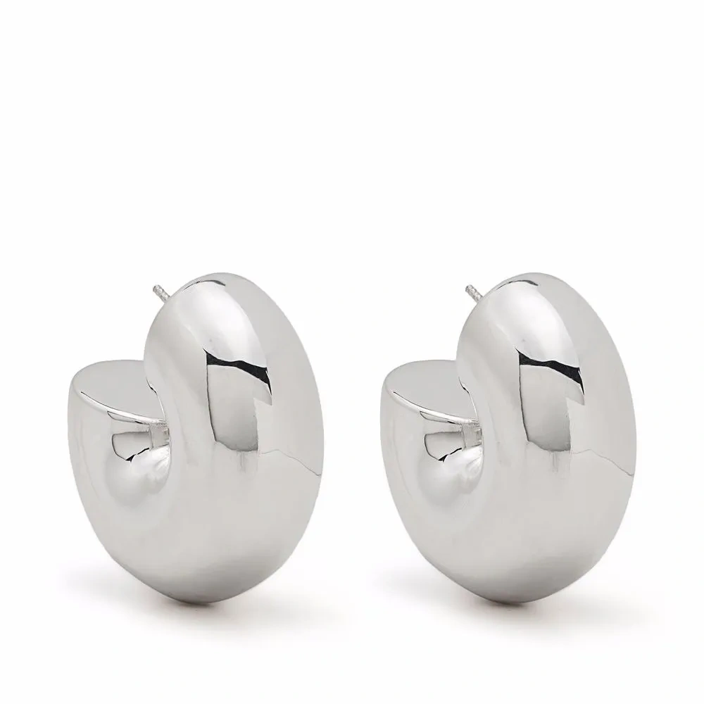 Массивные серьги-кольца Beam