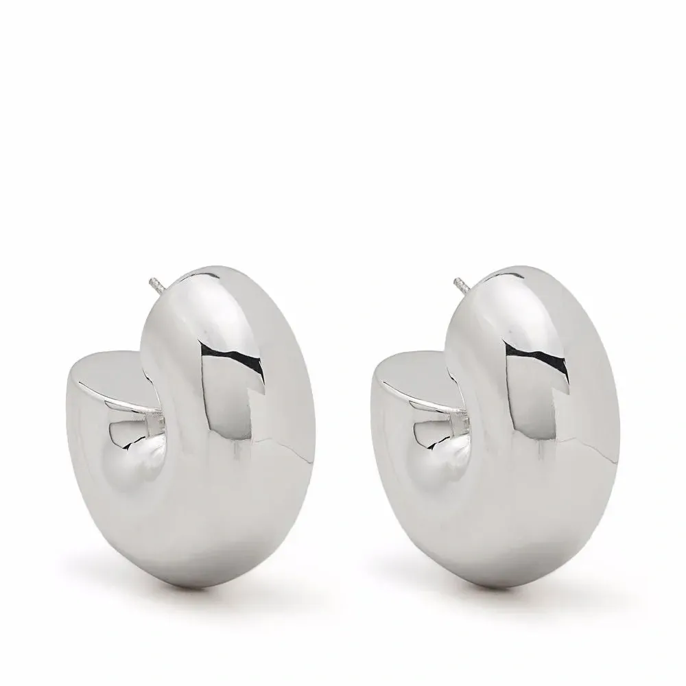 Массивные серьги-кольца Beam