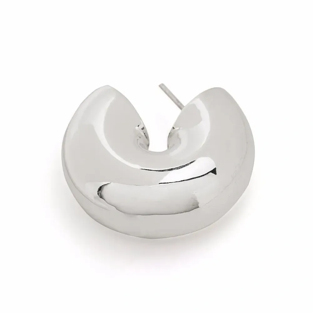 Массивные серьги-кольца Beam