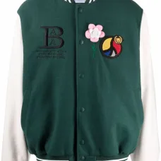 бомбер с вышитым логотипом