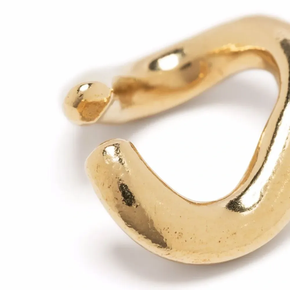 Позолоченная серьга-кафф Link Small