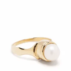 Позолоченный перстень с жемчугом