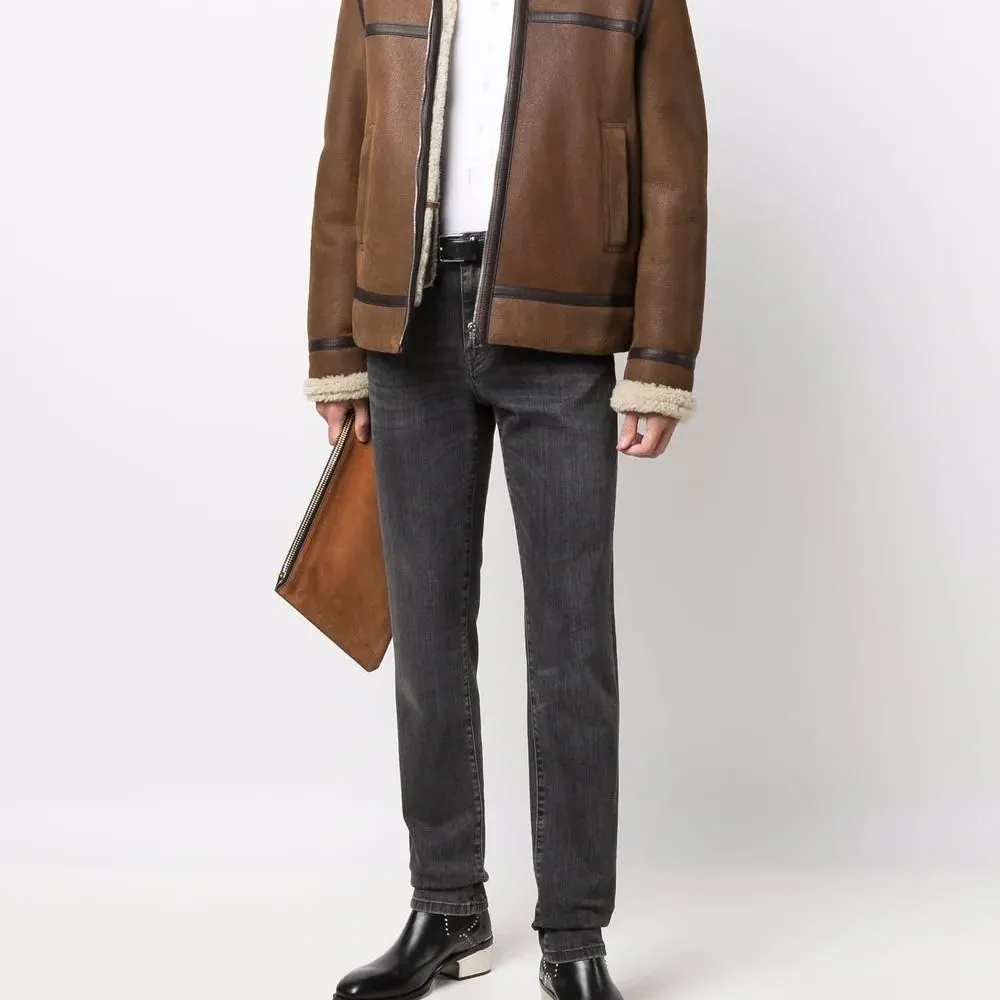 Футболка хенли с круглым вырезом