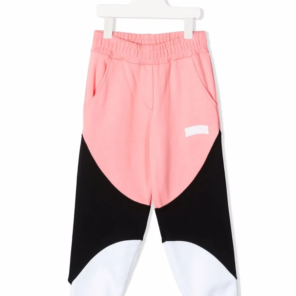 спортивные брюки в стиле колор-блок