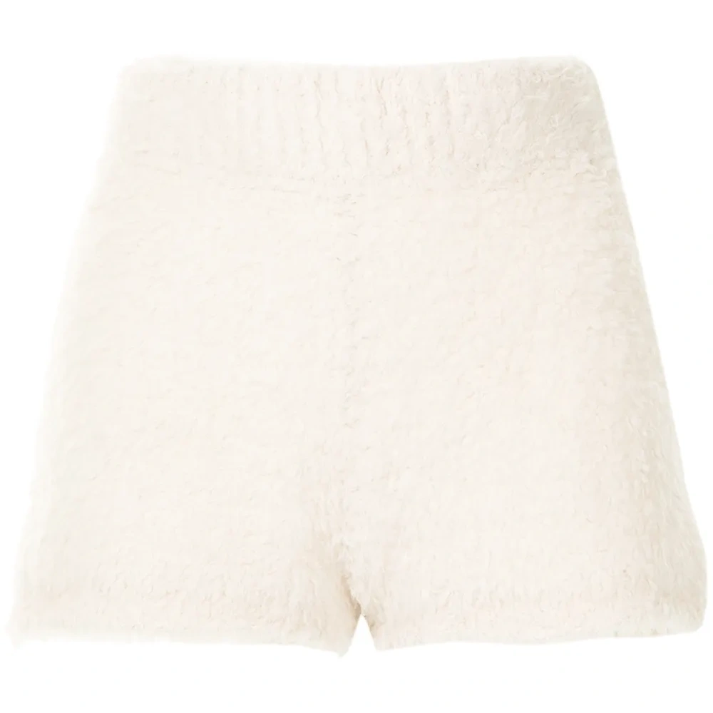 Трикотажные шорты с завышенной талией