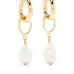 Позолоченные серьги Object Found с жемчугом
