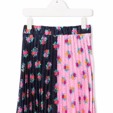 плиссированная юбка с цветочным принтом