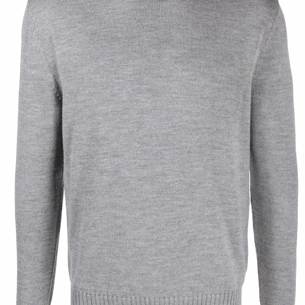 шерстяной джемпер в рубчик