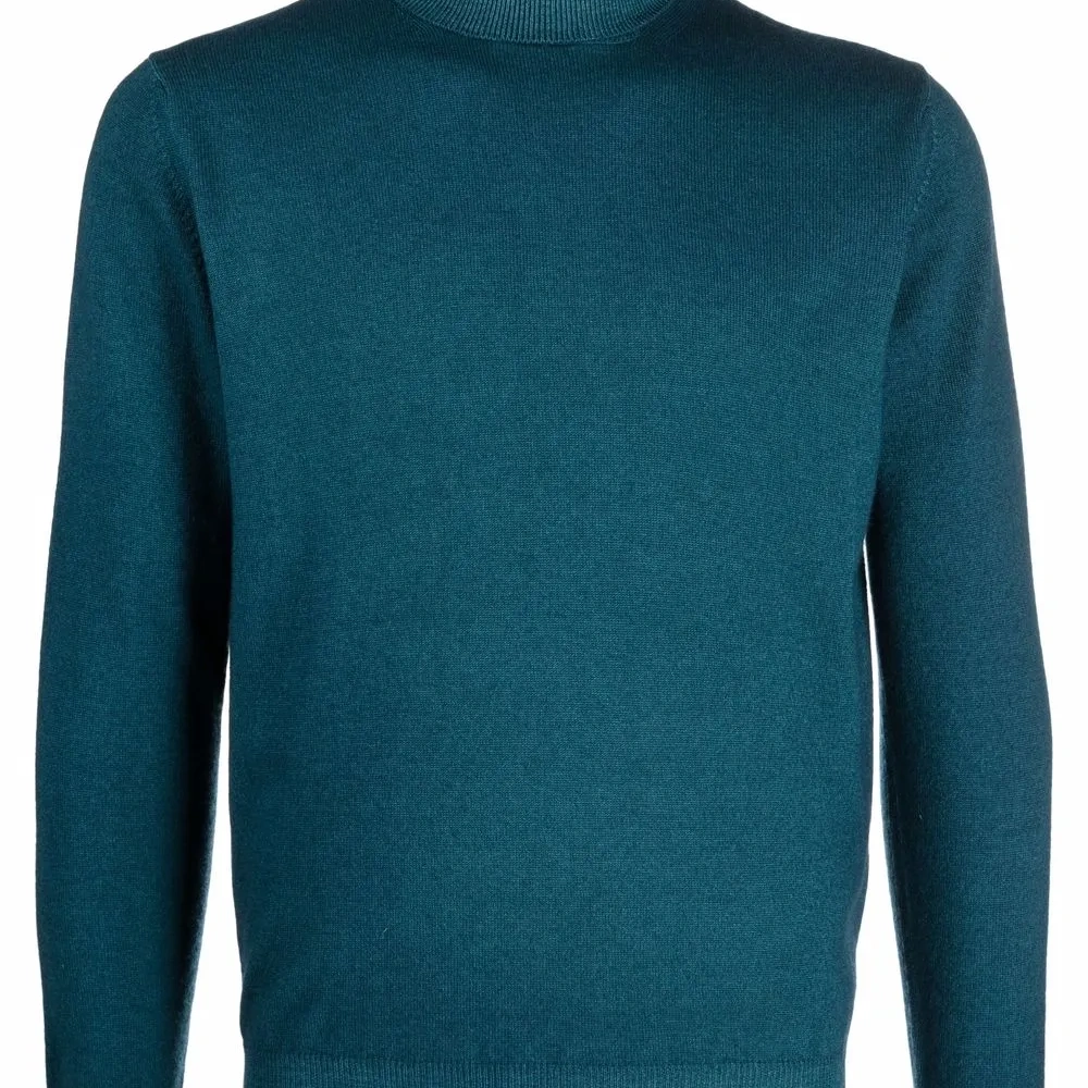 Джемпер с высоким воротником и отделкой в рубчик