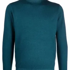 Джемпер с высоким воротником и отделкой в рубчик