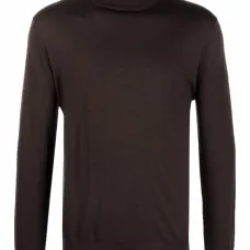 шерстяной джемпер с высоким воротником