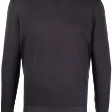 Джемпер тонкой вязки с отделкой в рубчик