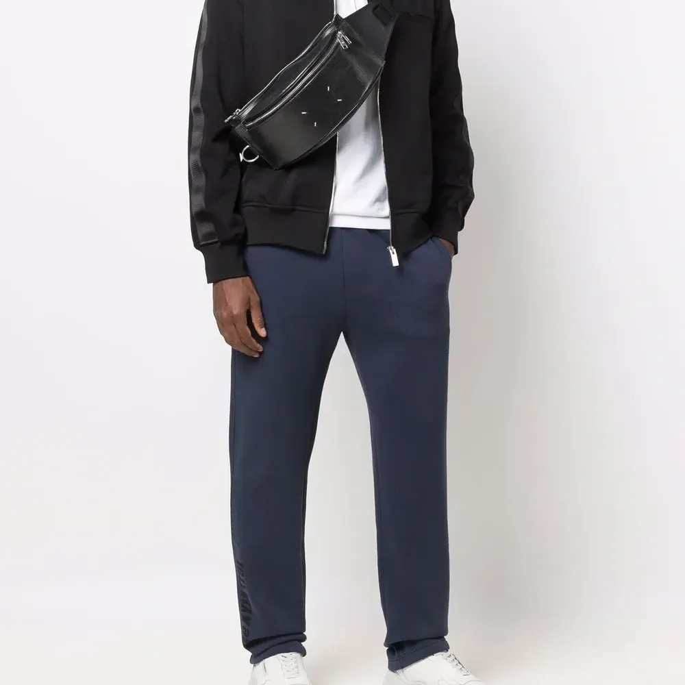 спортивные брюки из смесового хлопка с кулиской