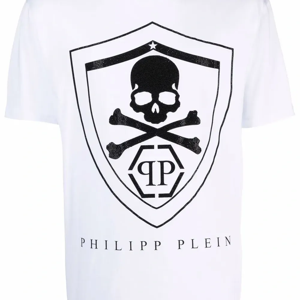 Футболка с логотипом из страз