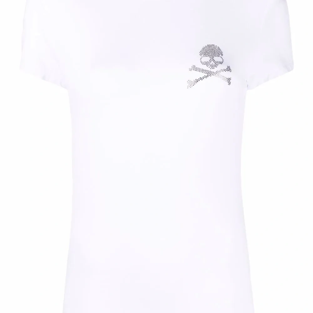 Футболка с декором Skull из стразов Футболка с декором Skull из стразов