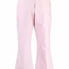 брюки строгого кроя со складками