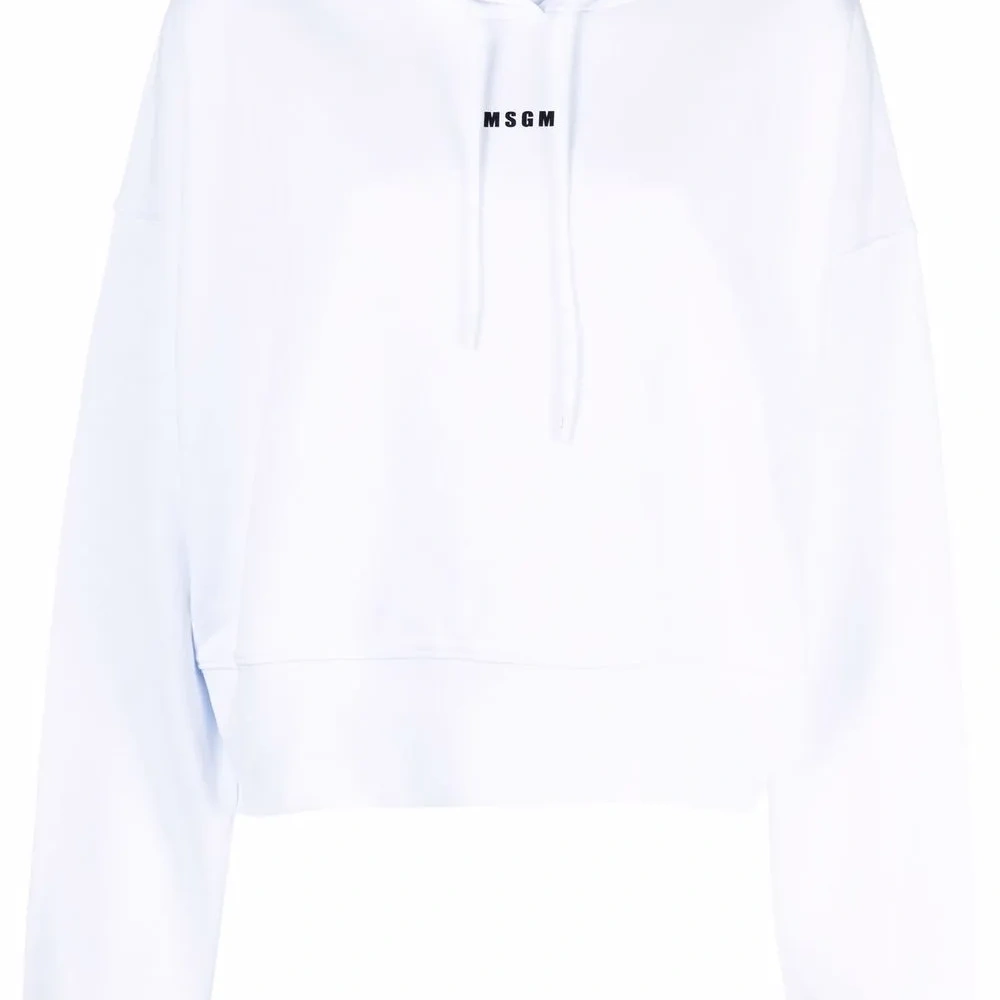 Укороченное худи с логотипом