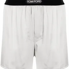 Шелковые боксеры с логотипом