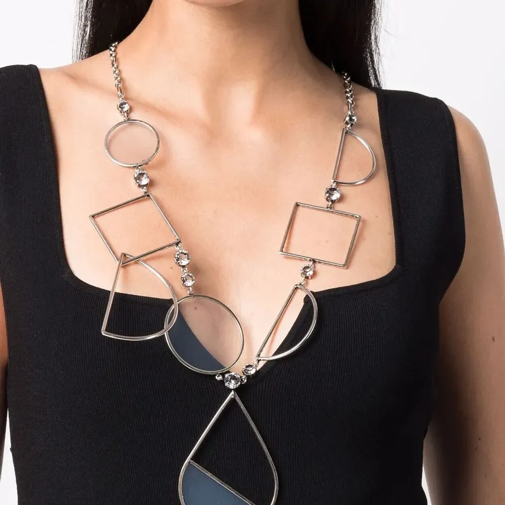 Колье со стразами