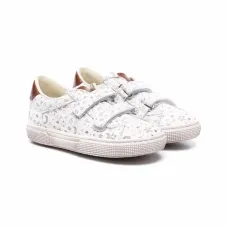 кроссовки на липучках с логотипом