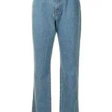 прямые джинсы с завышенной талией