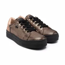 Кеды Alicia с эффектом металлик