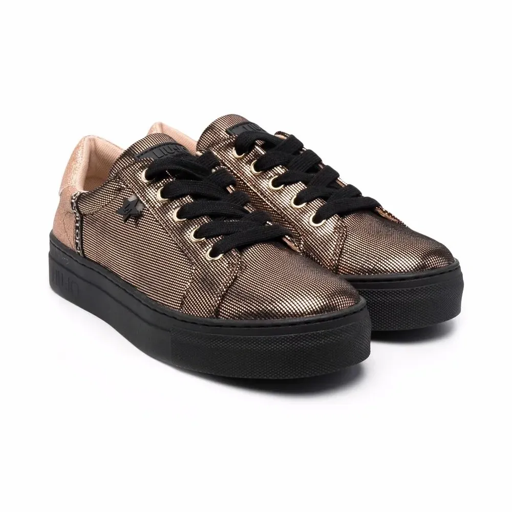 Кеды Alicia с эффектом металлик