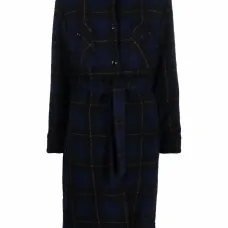 Пальто в клетку тартан