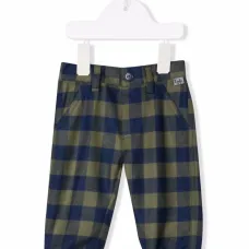 брюки в клетку гингем