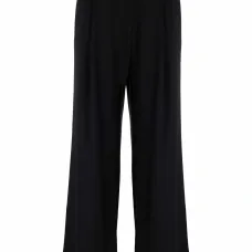 Широкие брюки с завышенной талией