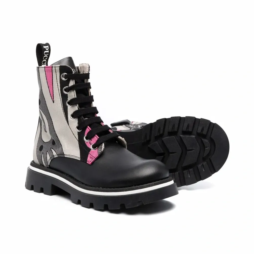 Ботинки с абстрактным принтом