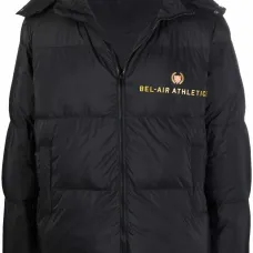 пуховик на молнии с логотипом