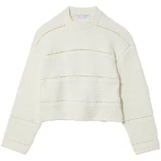 укороченный джемпер рыхлой вязки