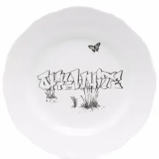 Десертная тарелка с логотипом из коллаборации с Ginori 1735 Десертная тарелка с логотипом из коллаборации с Ginori 1735