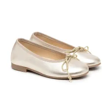Балетки с эффектом металлик