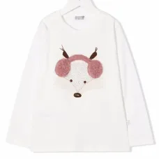 Футболка с длинными рукавами и вышивкой