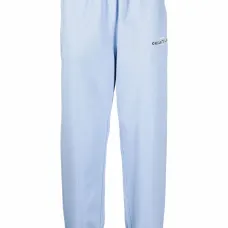 спортивные брюки с кулиской и вышитым логотипом