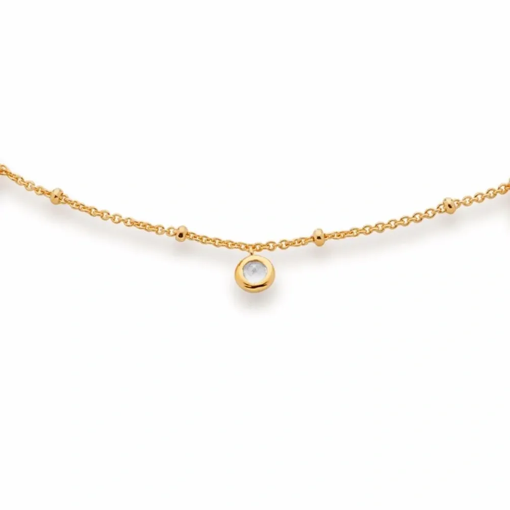 Позолоченное колье Gem