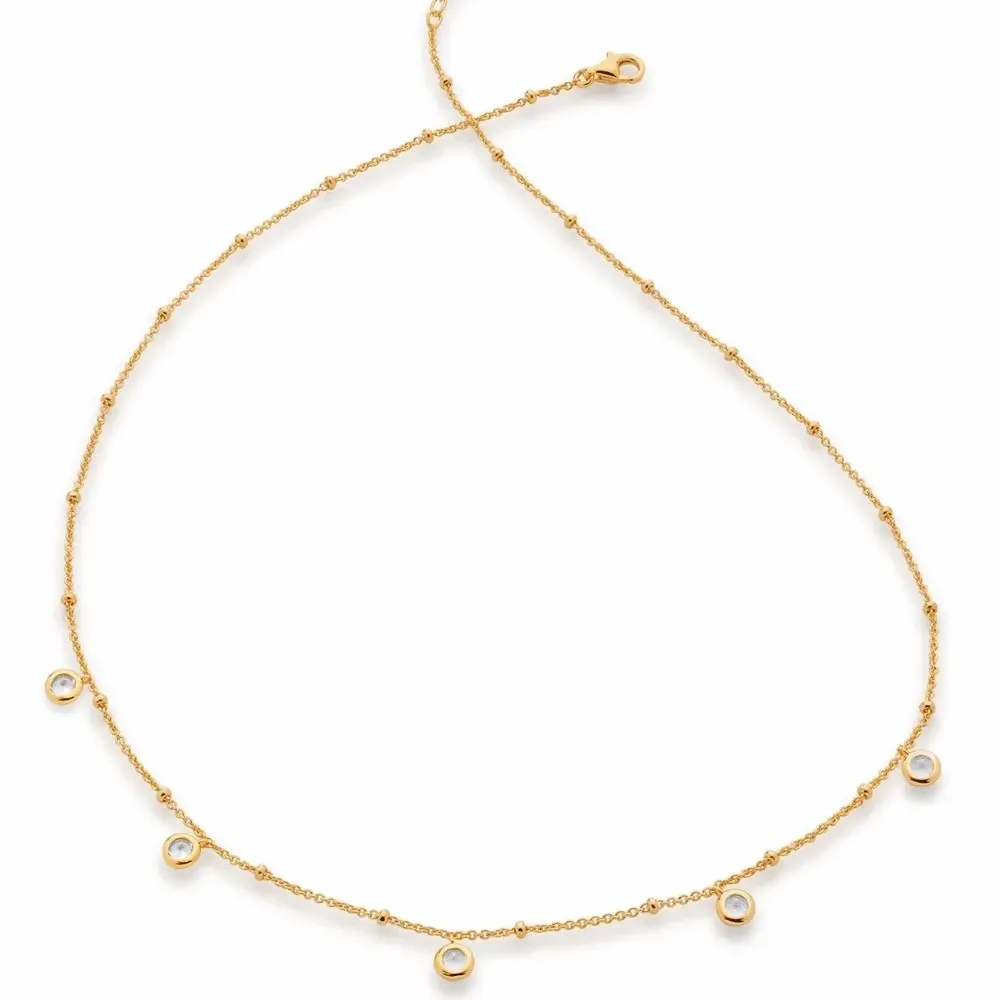 Позолоченное колье Gem